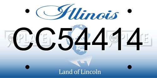 CC54414 Illinois License Plate