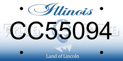 CC55094 Illinois License Plate