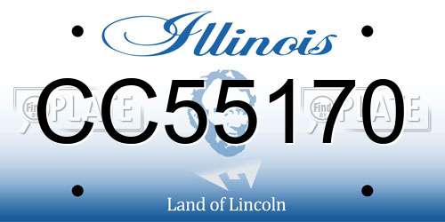 CC55170 Illinois License Plate