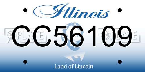 CC56109 Illinois License Plate