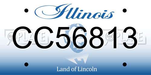 CC56813 Illinois License Plate