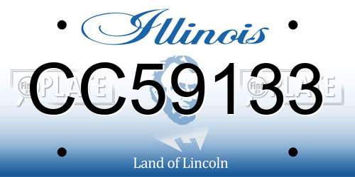 CC59133 Illinois License Plate