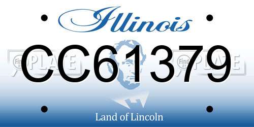 CC61379 Illinois License Plate