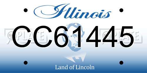 CC61445 Illinois License Plate