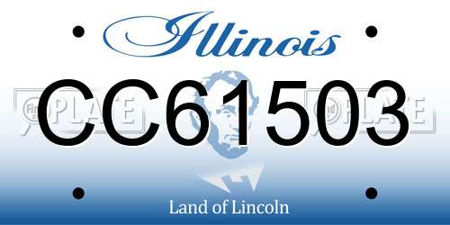 CC61503 Illinois License Plate