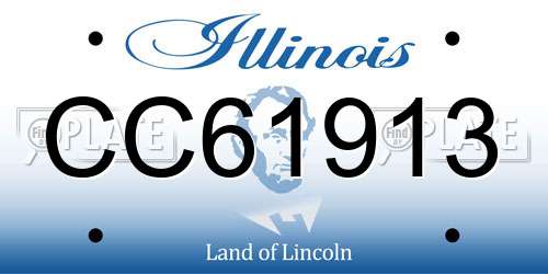 CC61913 Illinois License Plate