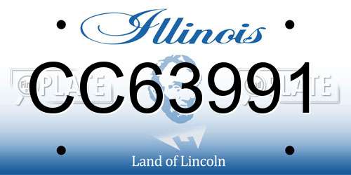 CC63991 Illinois License Plate