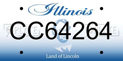 CC64264 Illinois License Plate