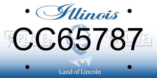CC65787 Illinois License Plate
