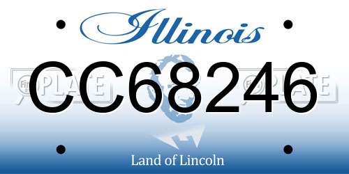 CC68246 Illinois License Plate