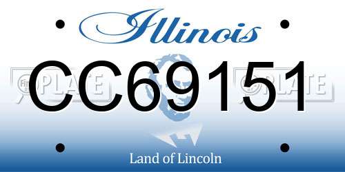 CC69151 Illinois License Plate