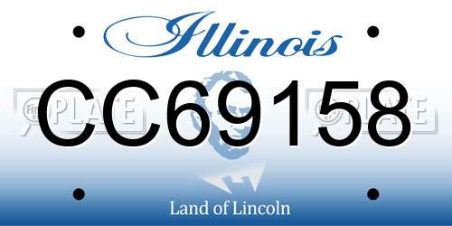 CC69158 Illinois License Plate