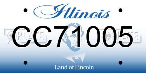 CC71005 Illinois License Plate