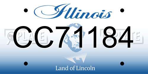 CC71184 Illinois License Plate