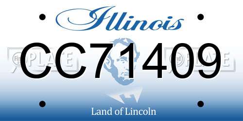 CC71409 Illinois License Plate