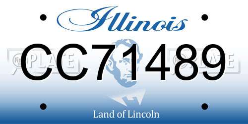 CC71489 Illinois License Plate