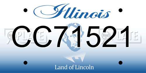 CC71521 Illinois License Plate