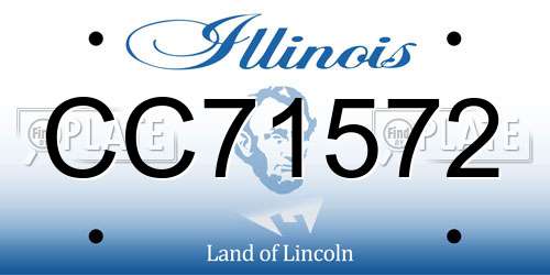 CC71572 Illinois License Plate