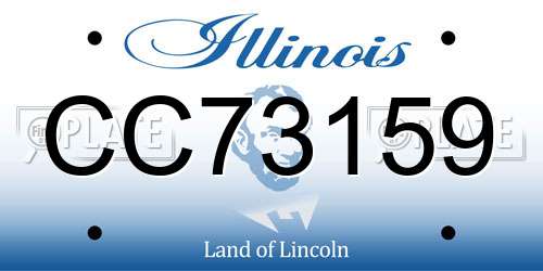 CC73159 Illinois License Plate