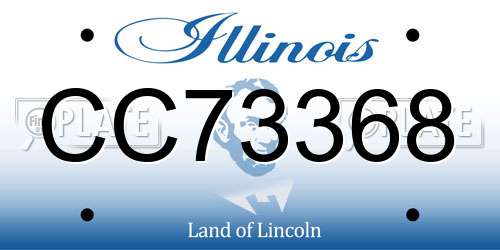 CC73368 Illinois License Plate