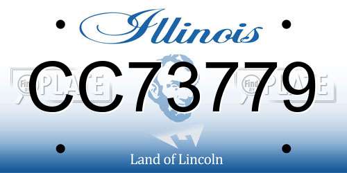 CC73779 Illinois License Plate