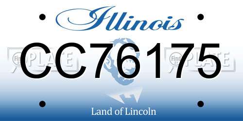 CC76175 Illinois License Plate
