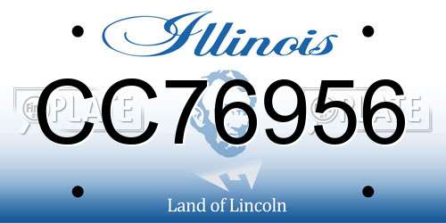 CC76956 Illinois License Plate