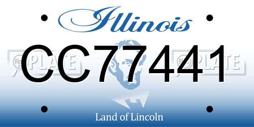 CC77441 Illinois License Plate