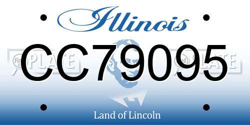 CC79095 Illinois License Plate