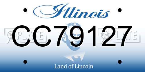 CC79127 Illinois License Plate