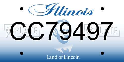 CC79497 Illinois License Plate