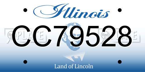CC79528 Illinois License Plate