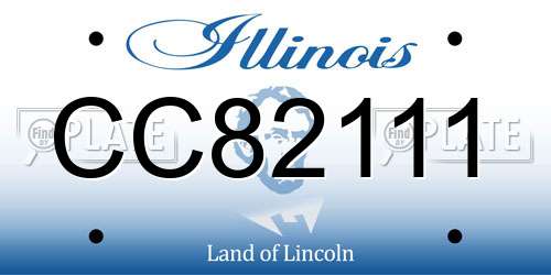 CC82111 Illinois License Plate