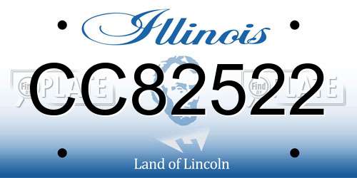 CC82522 Illinois License Plate