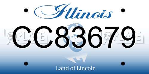 CC83679 Illinois License Plate