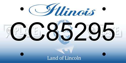 CC85295 Illinois License Plate