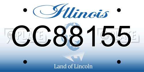 CC88155 Illinois License Plate