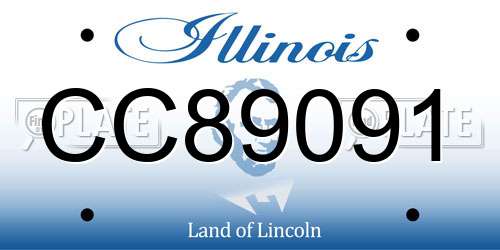 CC89091 Illinois License Plate