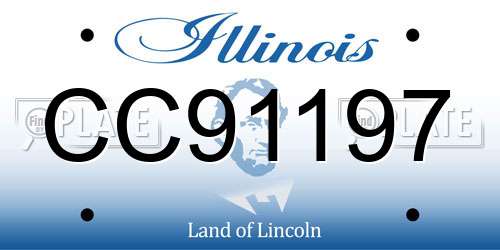CC91197 Illinois License Plate