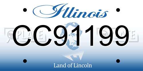 CC91199 Illinois License Plate