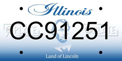CC91251 Illinois License Plate