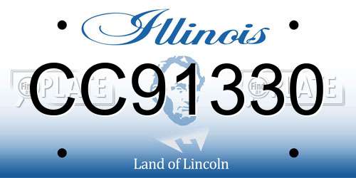 CC91330 Illinois License Plate
