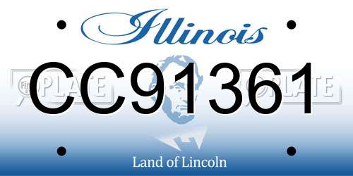 CC91361 Illinois License Plate
