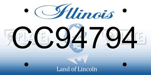 CC94794 Illinois License Plate