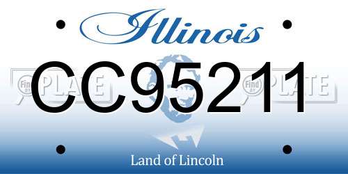 CC95211 Illinois License Plate