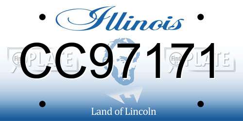 CC97171 Illinois License Plate