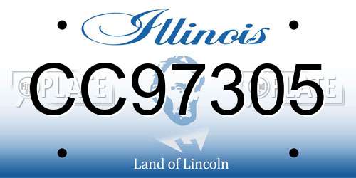 CC97305 Illinois License Plate