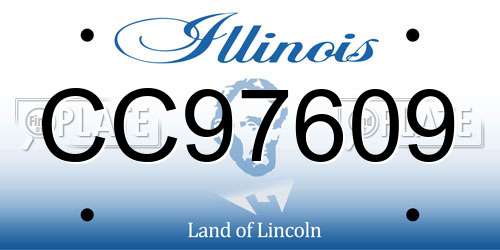 CC97609 Illinois License Plate