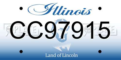 CC97915 Illinois License Plate