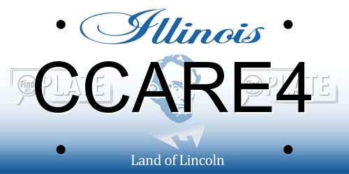 CCARE4 Illinois License Plate